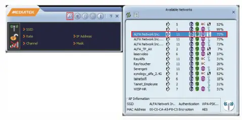 ALFA NETWORK Tube- WiFi USB Adapter 8