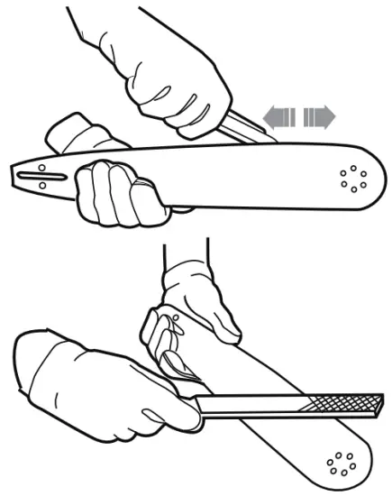 GUIDE BAR MAINTENANCE