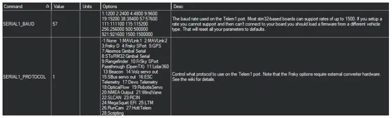 Hoybro Micro OSD V2 - the settings for the telemetry port