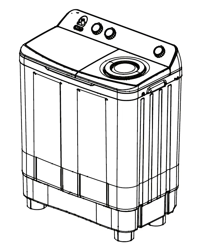 CANDY RTT 261WSU-19 Twin-Tub Washing Machine image