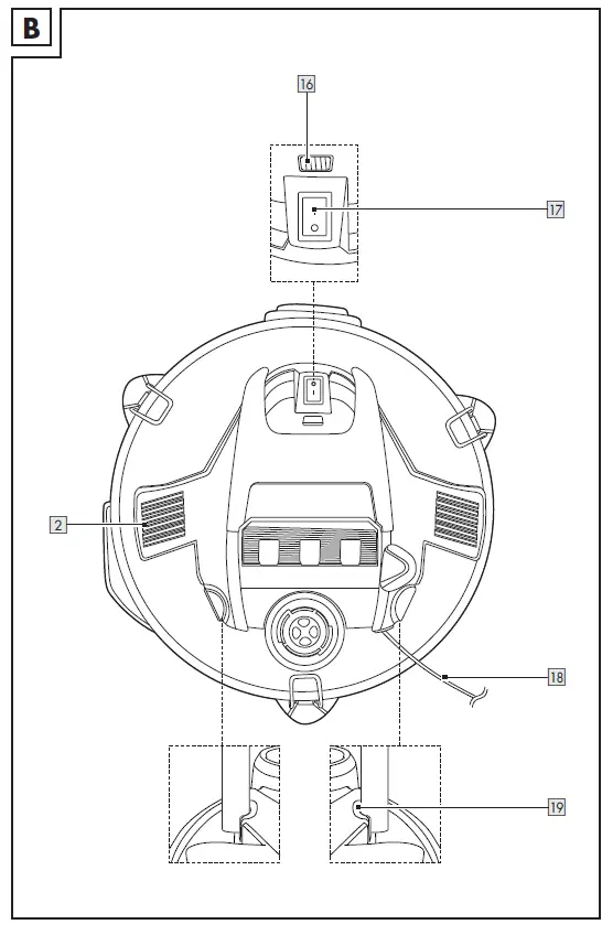 PARKSIDE-PAS-1200-F5-ASH-Vacuum-Cleaner-FIG-2