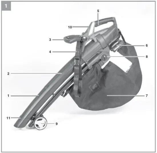 Einhell-GE-CL-36-Li-E -Cordless-Blower-Vacuum-fig1