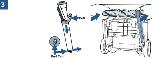 BISSELL 2256K Series Powerclean Swivel Pet Rewind Upright Vacuum - Belt2