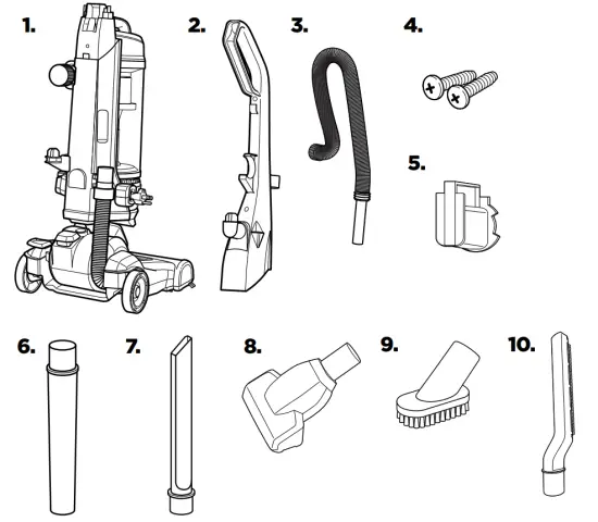 BISSELL 2256K Series Powerclean Swivel Pet Rewind Upright Vacuum - Box