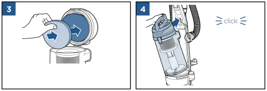 BISSELL 2256K Series Powerclean Swivel Pet Rewind Upright Vacuum - Filter2
