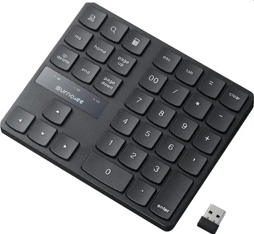 SurnQiee NK606 2.4G Wireless Numeric Keypad PRO