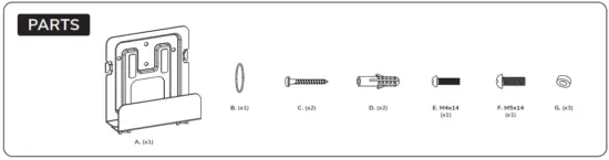 Neomounts AWL 440BL Multimedia shelf - fig 1