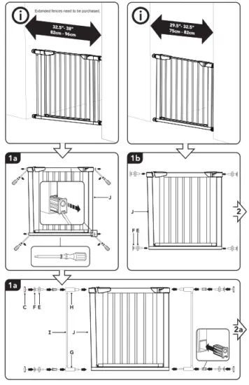 COSTWAY HV10042 Safety Gate - fig