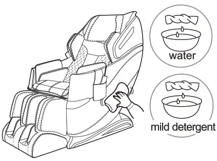 Osaki 3D LE Massage Chair Claning of the Synthe 4