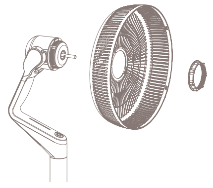 duux DXCF15UK Whisper Flex Ultimate Smart Wireless Fan - Installing the product 1