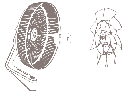 duux DXCF15UK Whisper Flex Ultimate Smart Wireless Fan - Installing the product 2