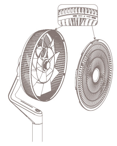 duux DXCF15UK Whisper Flex Ultimate Smart Wireless Fan - Installing the product 4