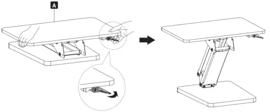 TRIPP-LITE WWSSDTAM Height Adjustable Sit Stand Desktop - 5