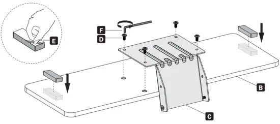 TRIPP-LITE WWSSDTAM Height Adjustable Sit Stand Desktop - 6