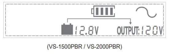 VOLTWORKS VS 1500PBR Pure Sine Wave Inverter - LCD DISPLAY