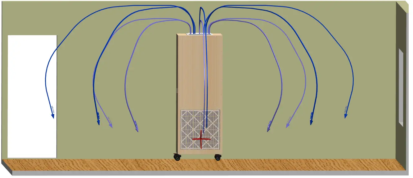 AirScape X9 Hepa Tower Air Purifier - Panel Removed 2