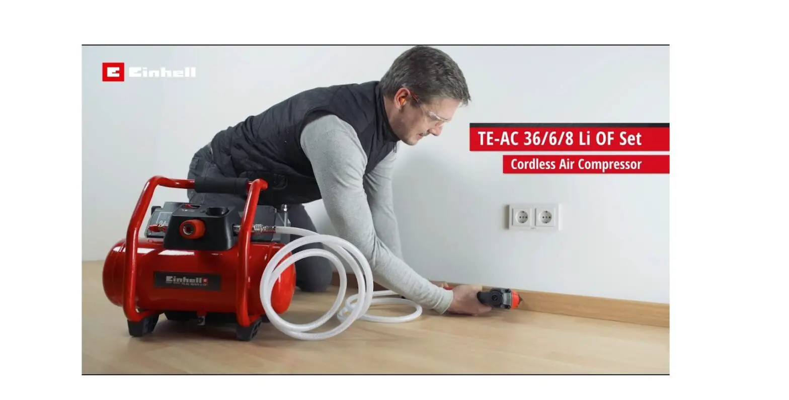 Einhell Te-ac 36-8 Li Of Set Cordless Portable Compressor Instruction Manual