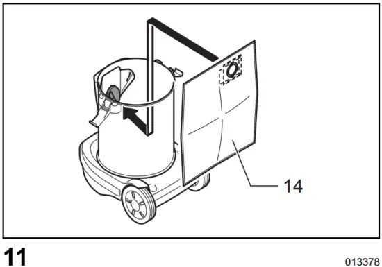 Dust suction opening of the cleaner