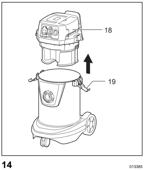 Unhook and lift up the tank cove