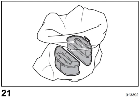 Removing the air filter