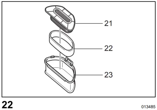 Assembling the air filter