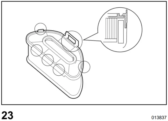 Assembling the air filter