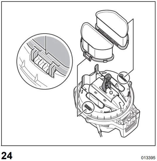 Installing the air filter