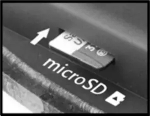 Inserting the memory card