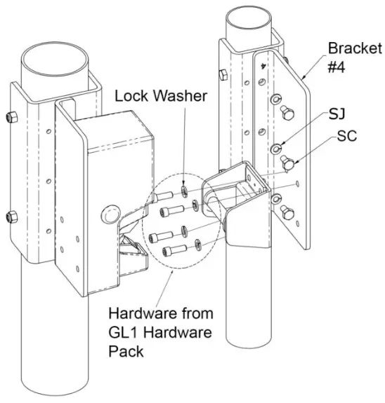SECURITRON FMK-SW Flexible Mount Kit - ADJUST