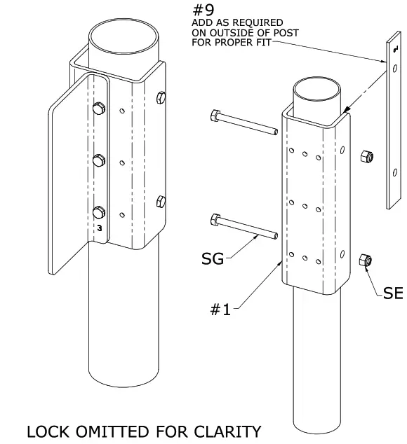 SECURITRON FMK-SW Flexible Mount Kit - CENTER PUNCH