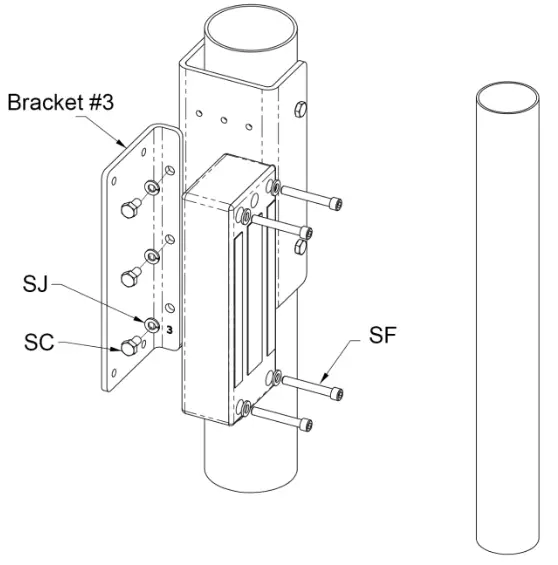 SECURITRON FMK-SW Flexible Mount Kit - installation