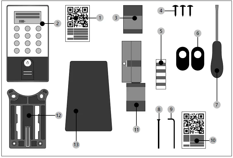BURG WACHTER secuENTRY easy plus 5651 Fingerprint Electronic Lock 01