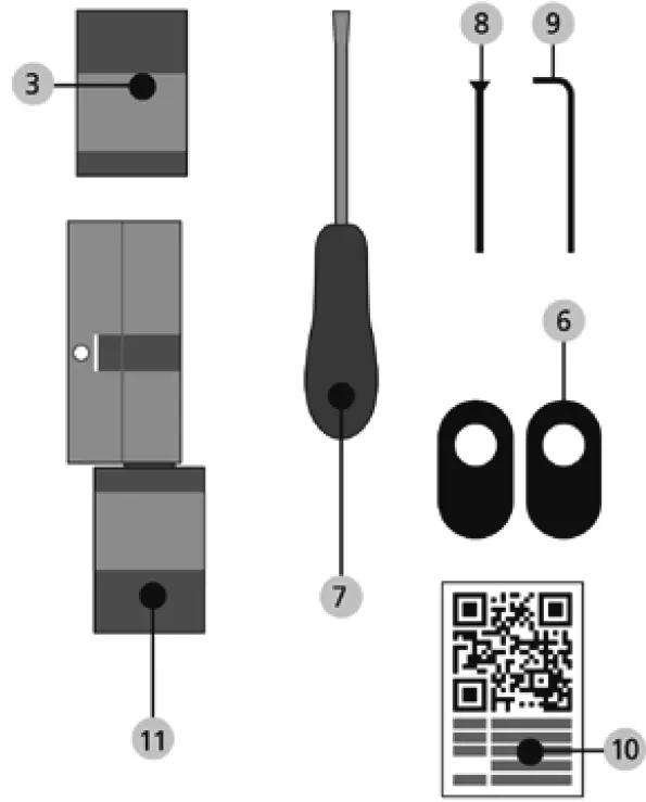BURG WACHTER secuENTRY easy plus 5651 Fingerprint Electronic Lock product