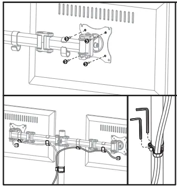 UPLIFT DESK MON052 Moontower Dual Monitor Arm-fig11
