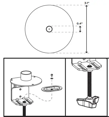UPLIFT DESK MON052 Moontower Dual Monitor Arm-fig5