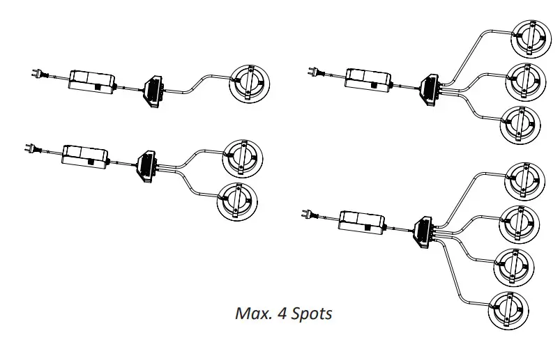 INTERLIGHT IL CBSET27W Cabiled Downlight Dimbaar Set - Figuire 7