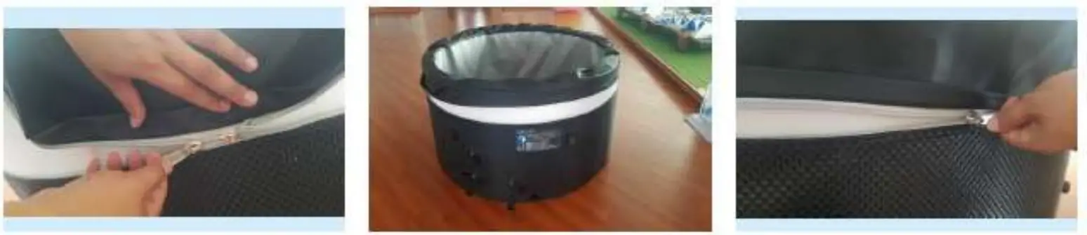 EXIT Deluxe spa 156 x 70cM Inflatable Hot Tub -Assembling3