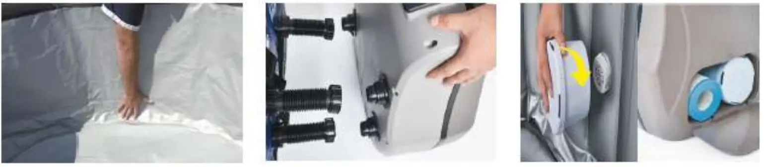 EXIT Deluxe spa 156 x 70cM Inflatable Hot Tub -Assembling4