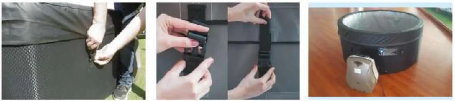 EXIT Deluxe spa 156 x 70cM Inflatable Hot Tub -Control panel