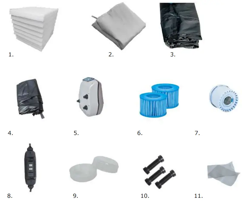 EXIT Deluxe spa 156 x 70cM Inflatable Hot Tub - Fig