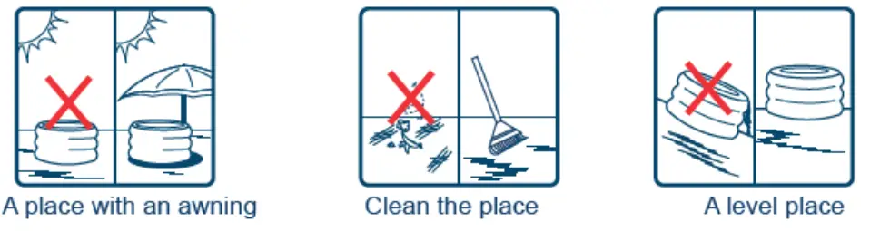 EXIT Deluxe spa 156 x 70cM Inflatable Hot Tub - Grounding