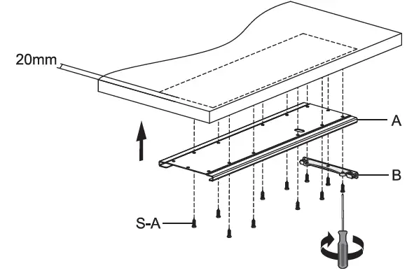 VIVO MOUNT-KB01 Silver Under Desk Keyboard Tray FIG 3