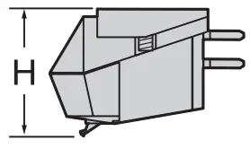 Technics SL 1200G Direct Drive Turntable System - Cartridge height