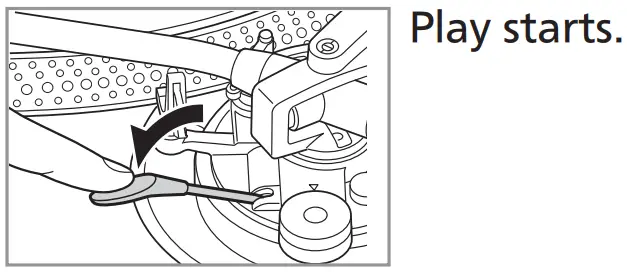 Technics SL 1200G Direct Drive Turntable System - Play starts