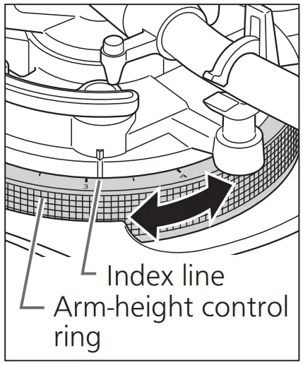 Technics SL 1200G Direct Drive Turntable System - control