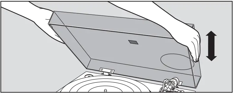 Technics SL 1200G Direct Drive Turntable System - hands