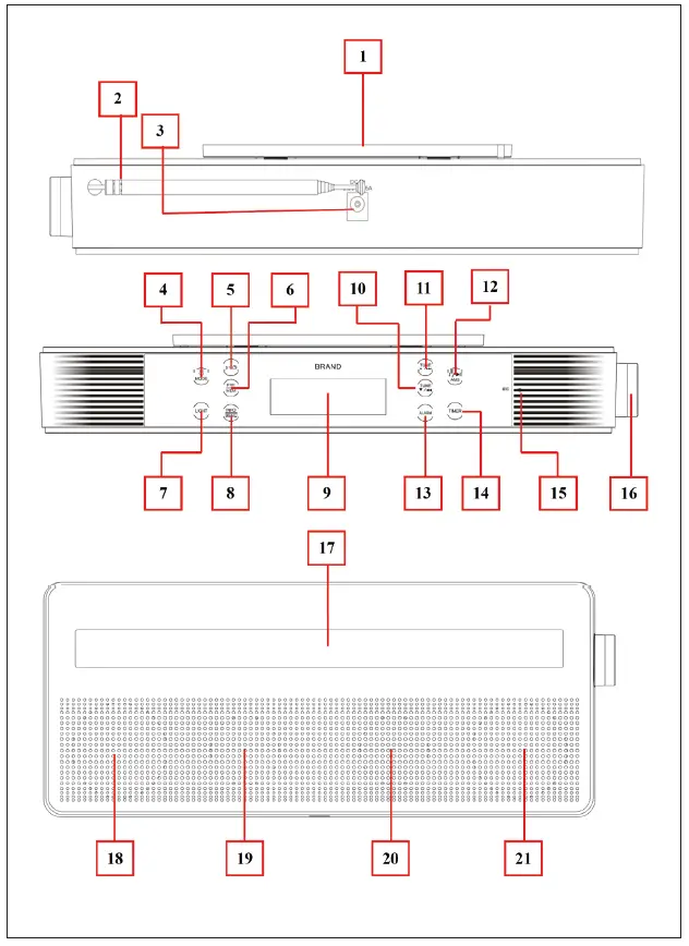 auna-KR-140-Kitchen-Radio-fig-1