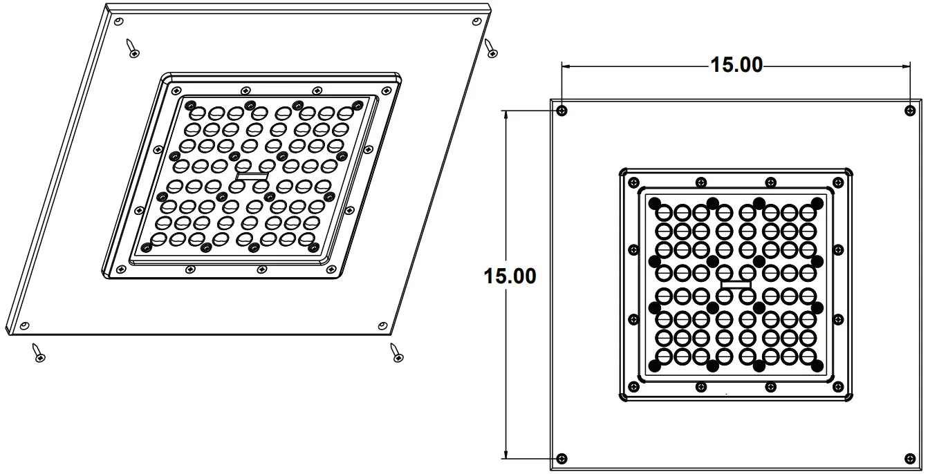 VENTURE LIGHTING AC0003 Recessed Canopy Fixture - FIg 4