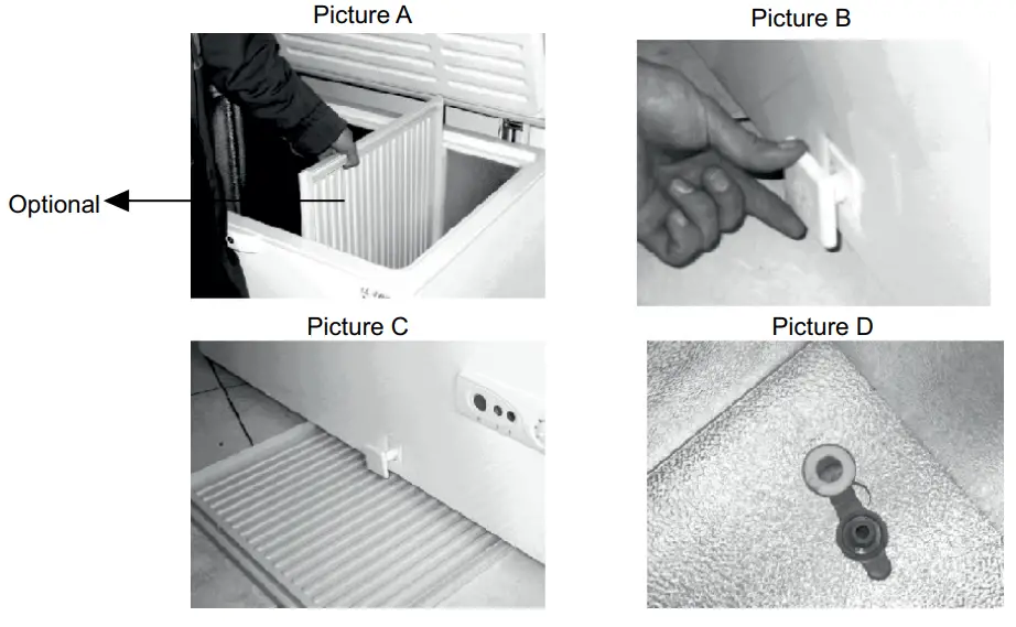 lfyourfreezer has a Water Drainage