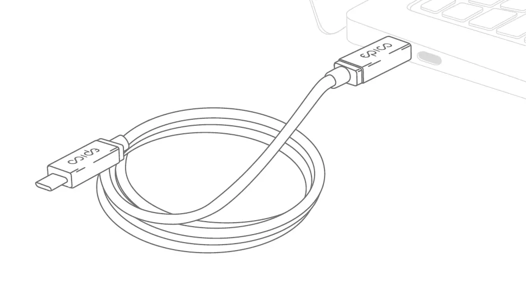 epico 9915141900013 Thunderbolt 4 Braided Cable
